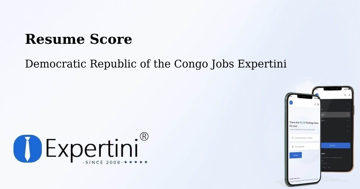 Resume Score & Job Description Match Tool – Bolobo - Democratic Republic of the Congo Jobs Expertini